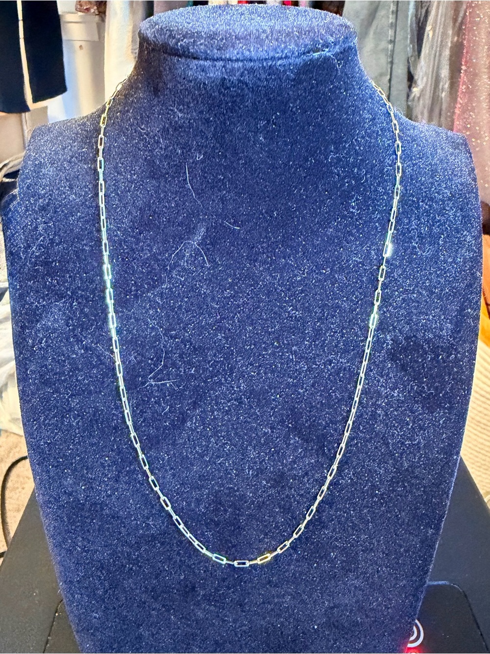 15k Gold Paperclip Chain Necklace - Jewelry 18”